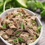 Taco Tuesdays just got more delicious with this easy to make Mexican Style Shredded Beef {Instant Pot} recipe for the perfect taco filling! cookingwithcurls.com