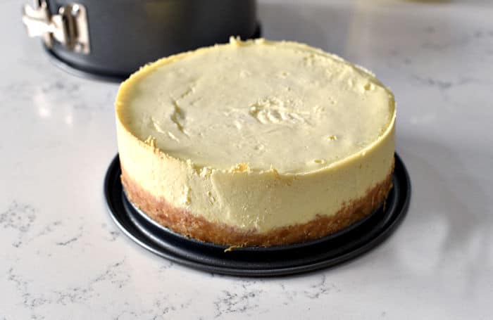 6-inch Instant Pot Lemon Cheesecake. 