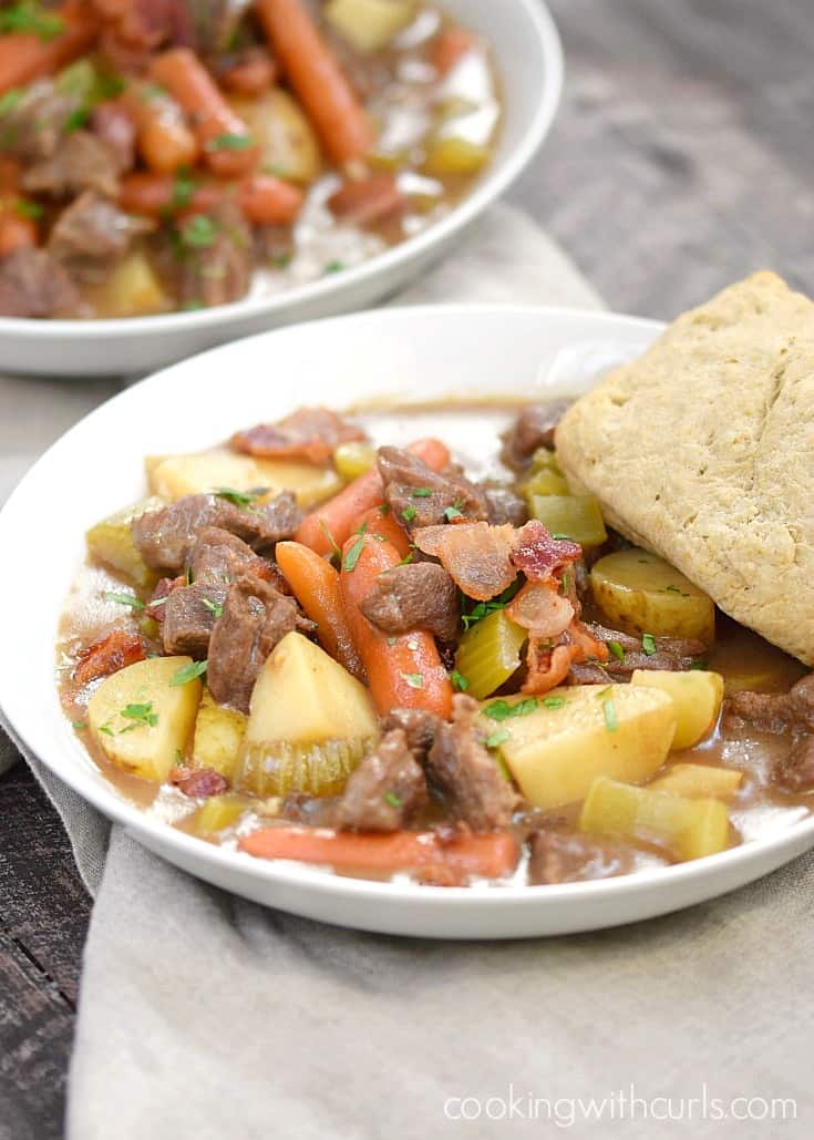 Beef Stew with Guinness Biscuits