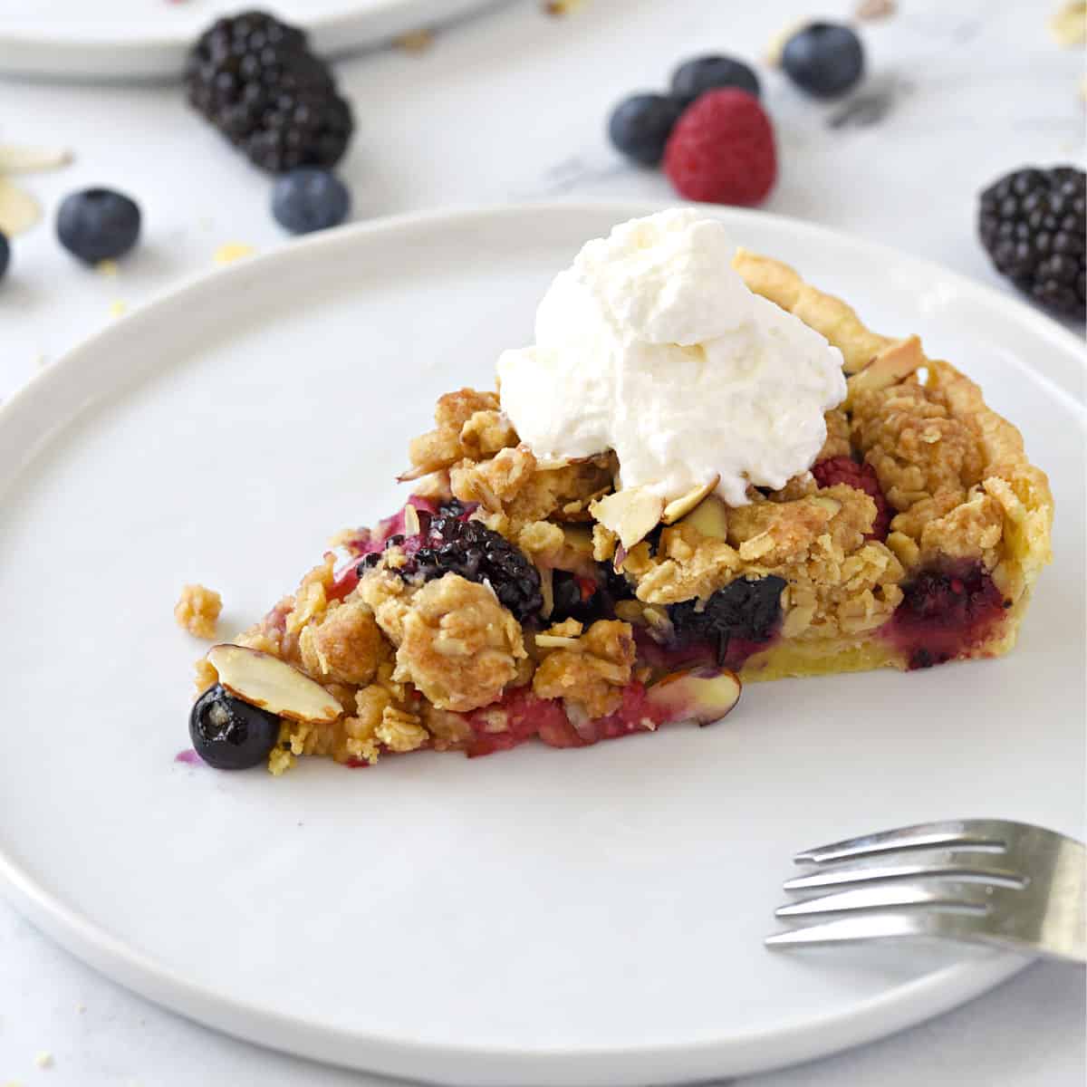 Apple-Berry Crumble with Irish Whiskey Cream