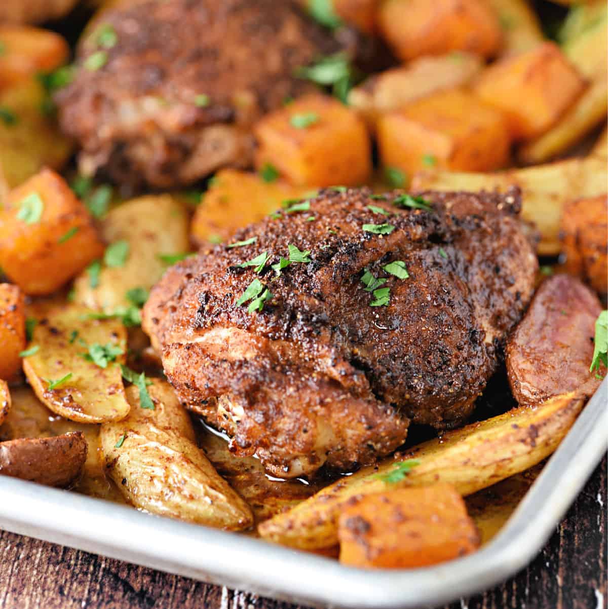 Autumn Sheet Pan Chicken Dinner