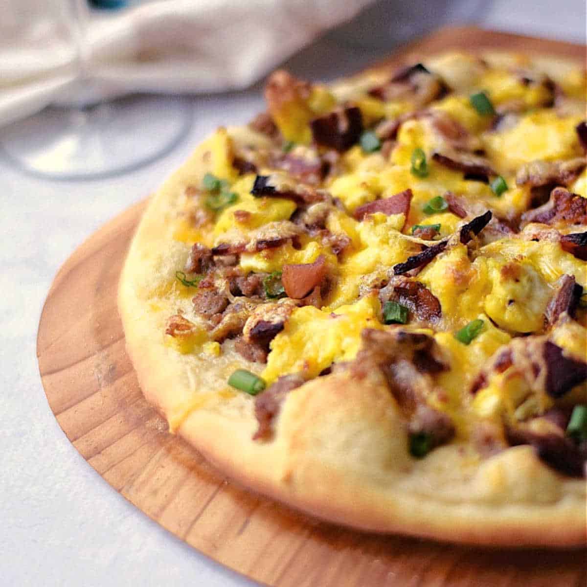 Breakfast Pizza with Sausage Gravy