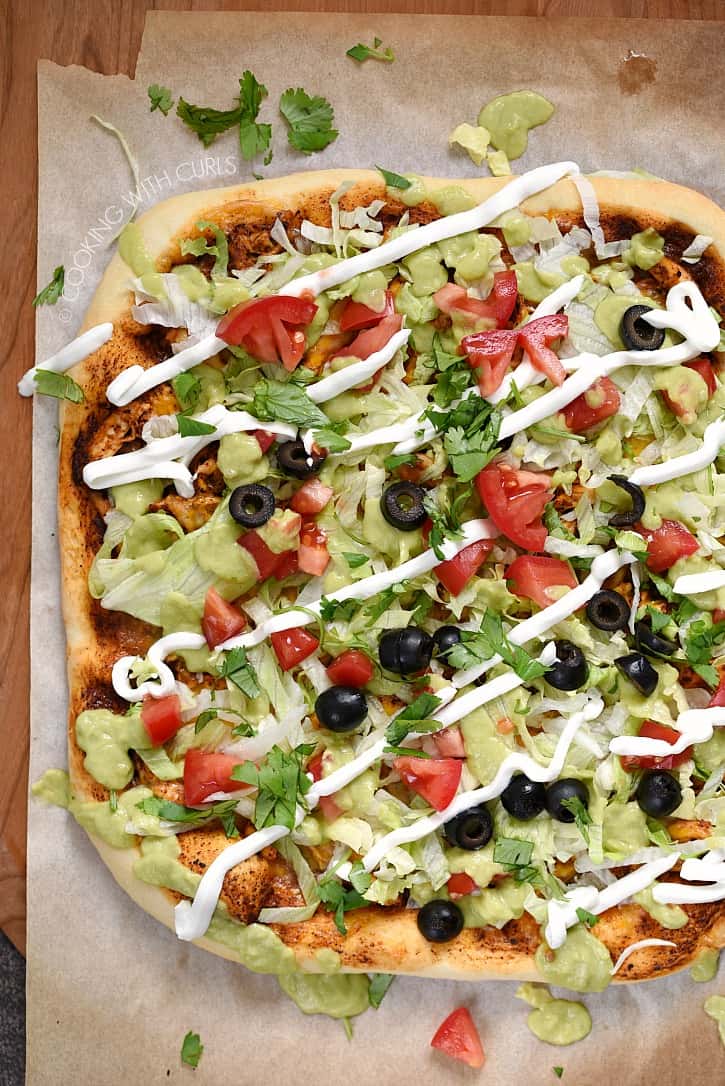 Chicken Enchilada Pizza