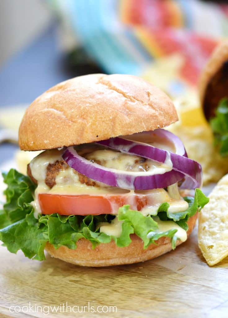 Mexican Burgers with Queso Blanco
