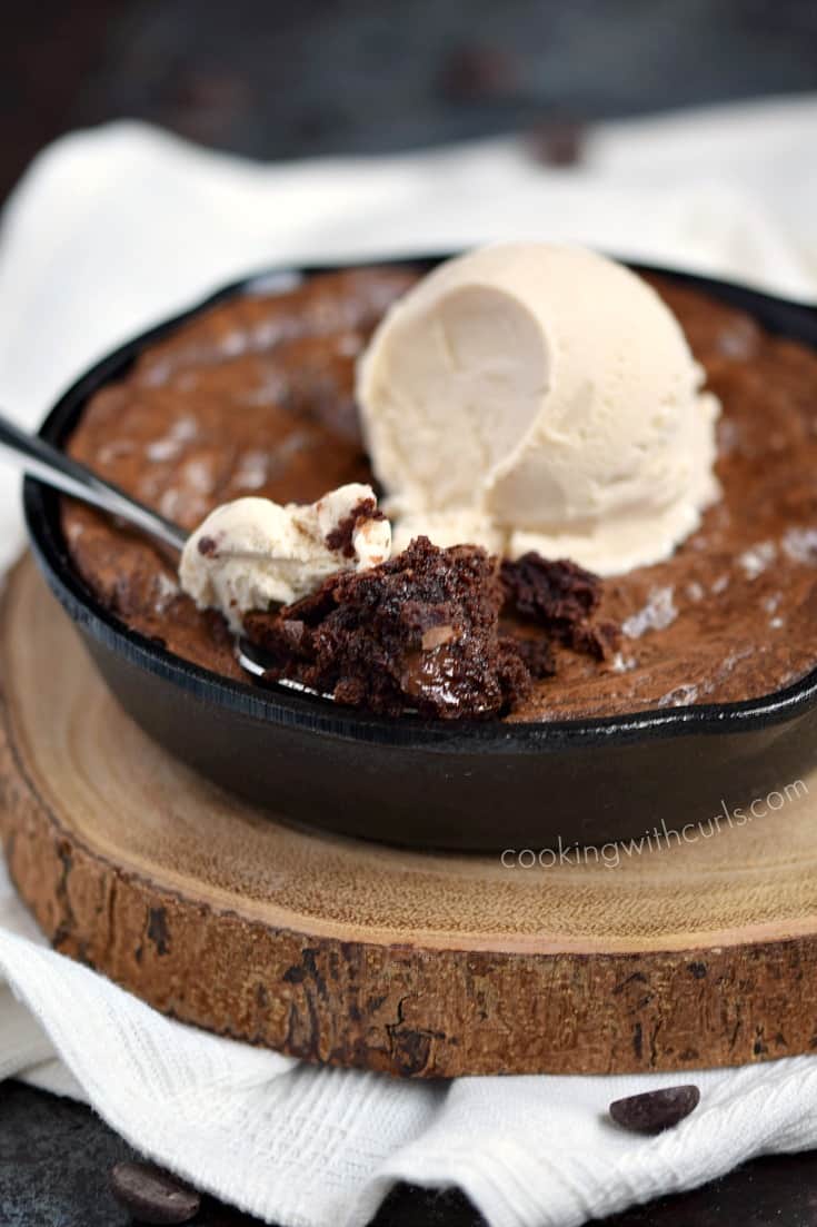 Skillet Brownies for Two