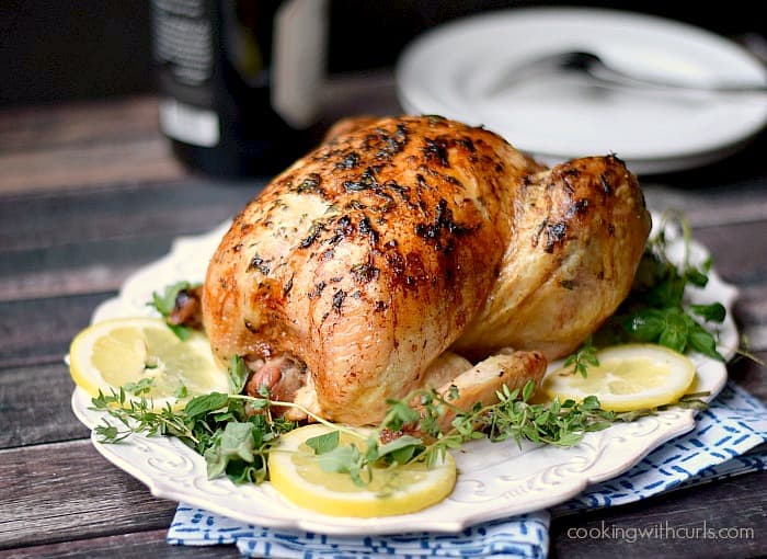 Greek Roasted Chicken - cookingwithcurls.com