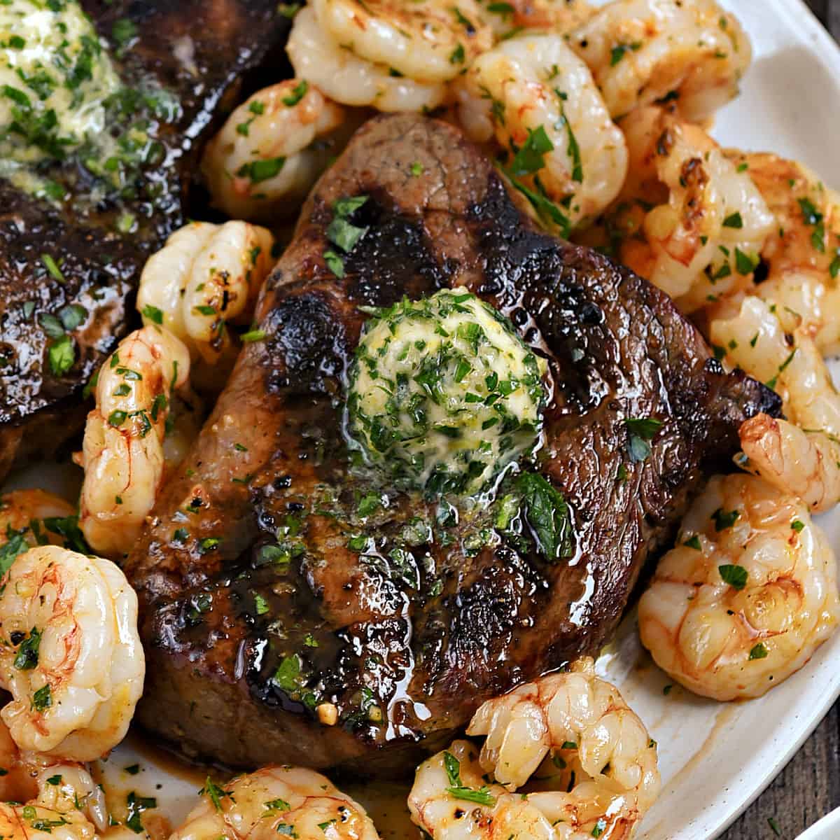 Grilled Steak and Shrimp