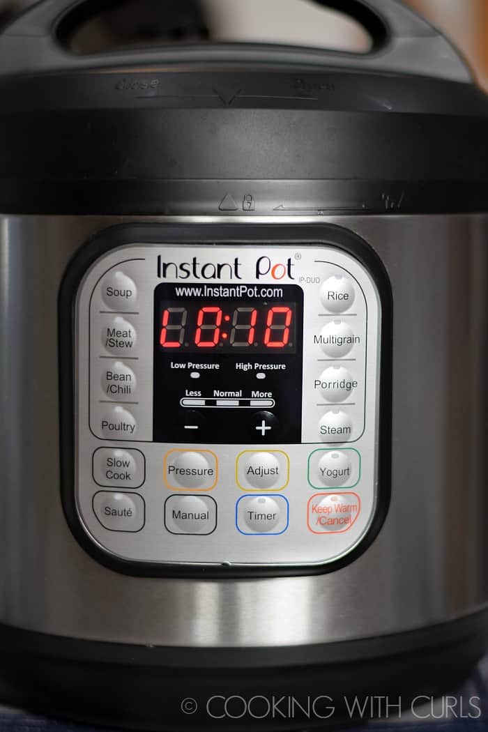 Instant Pot Fried Rice natural pressure release for 10 minutes
