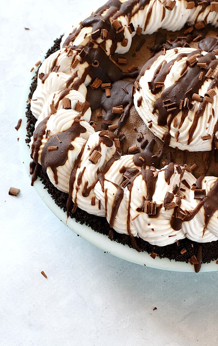 Mocha Almond Fudge Truffle Pie