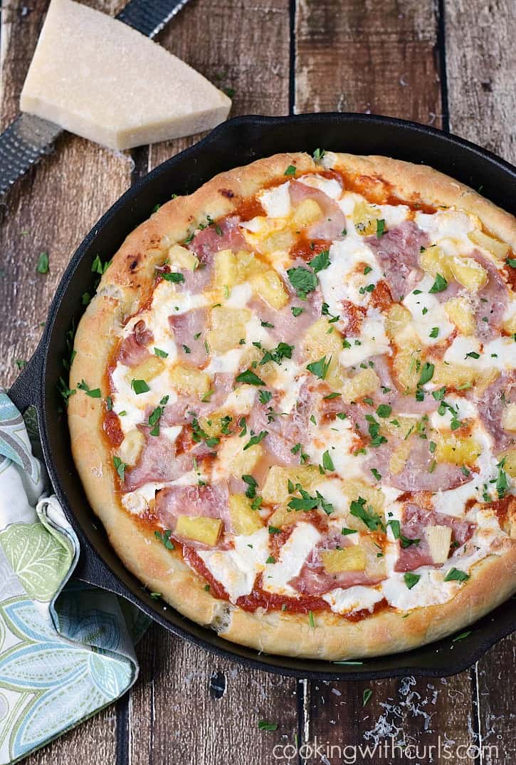 Deep Dish Hawaiian Pizza