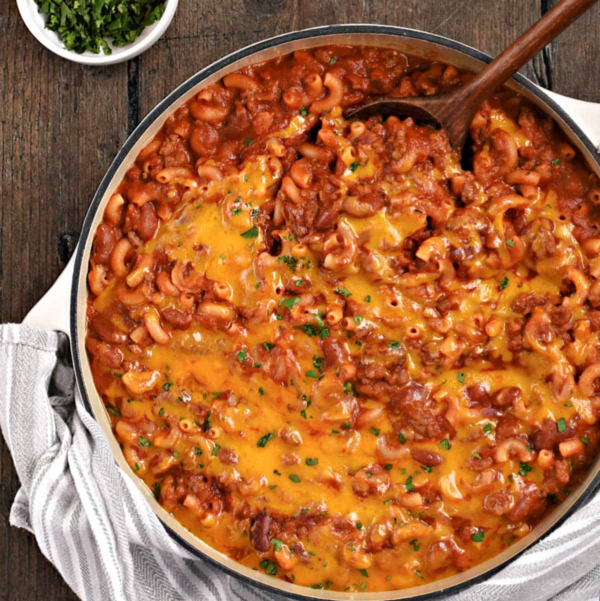 One-Pot Chili Mac and Cheese