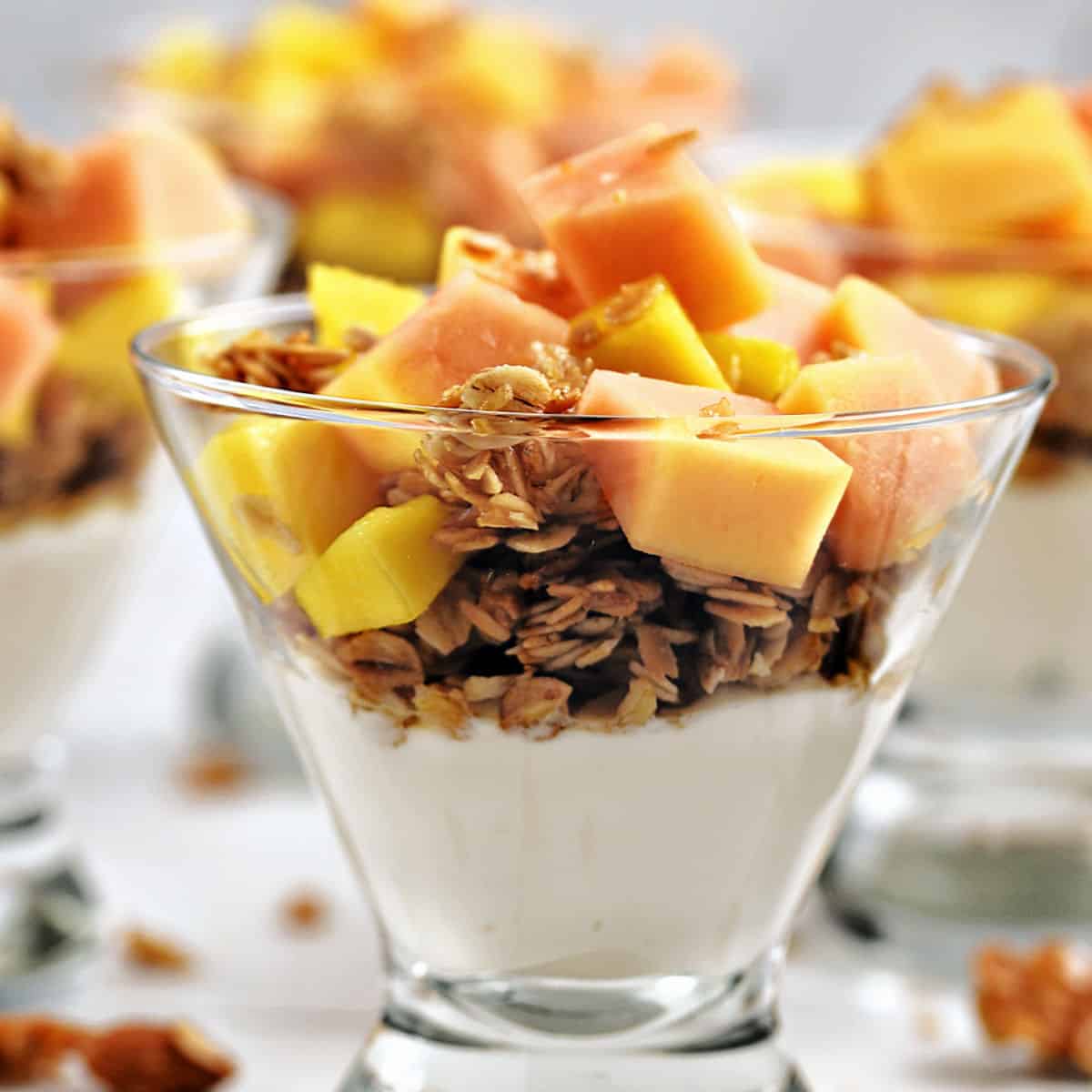 Papaya Mango Parfait