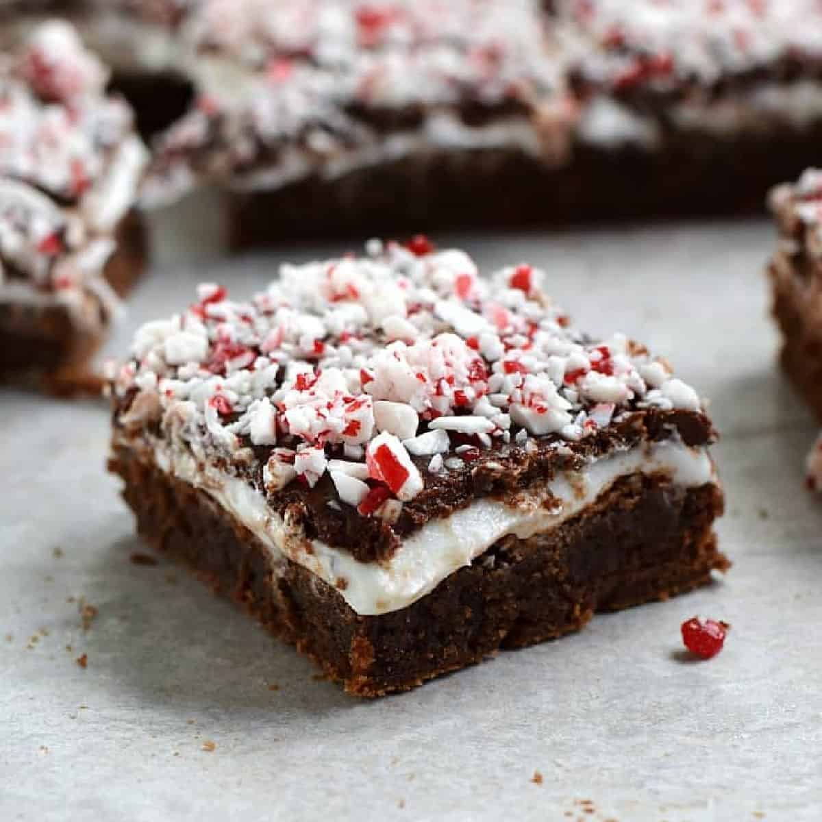 Peppermint Boozy Brownies