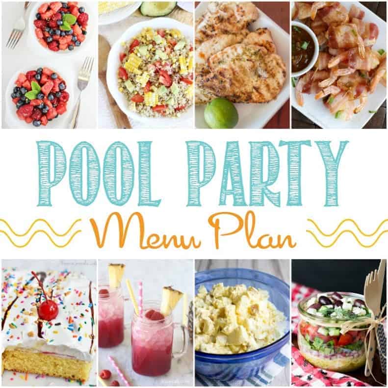 Pool Party Menu Plan