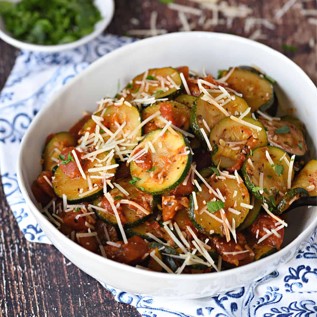 Sautéed Zucchini and Tomatoes