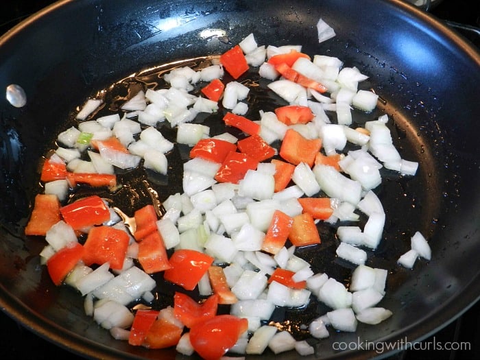 Saute the peppers and onions cookingwithcurls