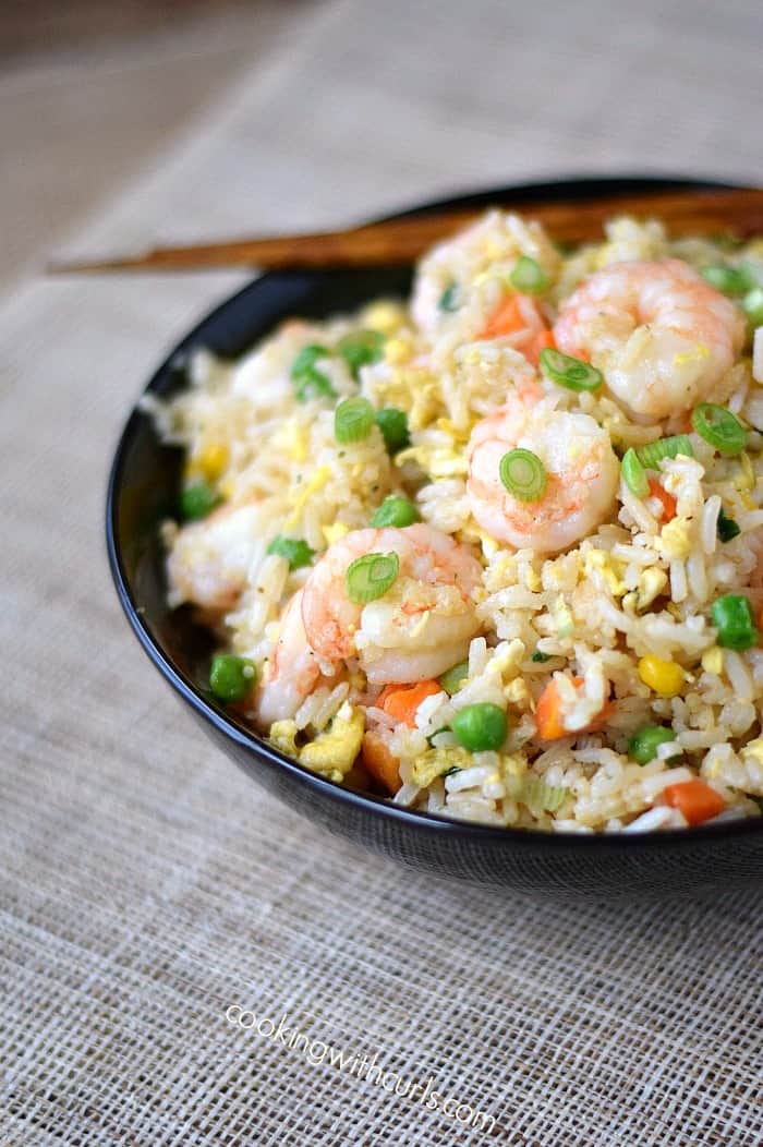 Shrimp Fried Rice is easy to make and tastes better than take-out cookingwithcurls.com