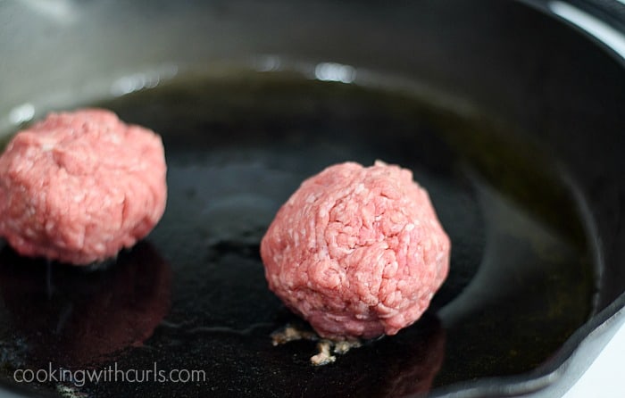 Smashed Potato Burgers ball cookingwithcurls.com