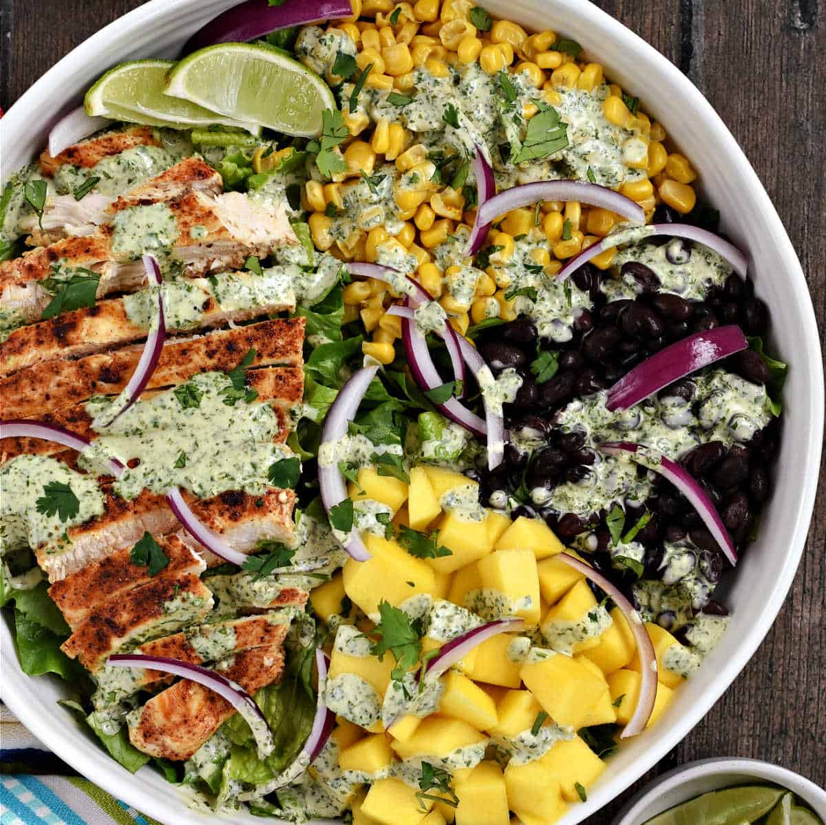 Southwest Chicken Salad with Cilantro Lime Dressing