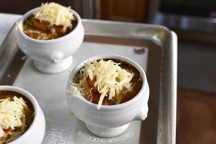 Sprinkle grated cheese over the toast cookingwithcurls.com