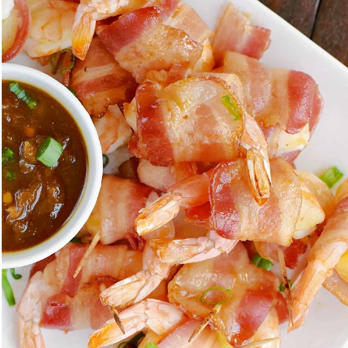 Teriyaki Bacon Wrapped Shrimp