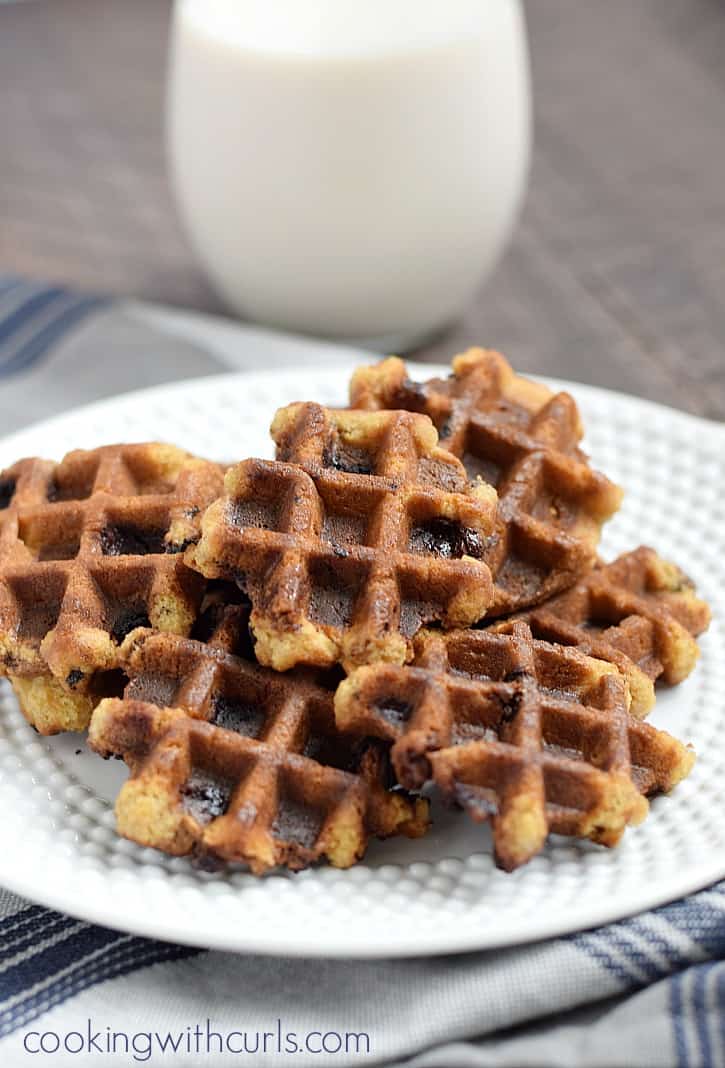 Chocolate Chip Waffled Cookies