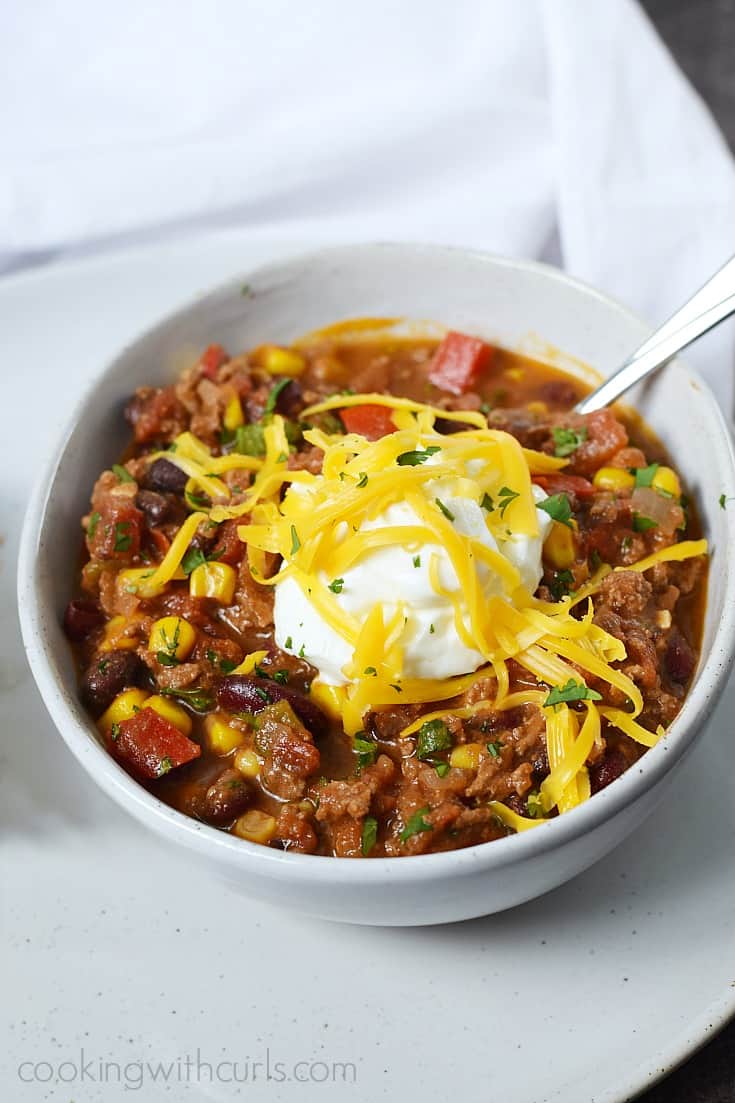 Southwest Chili with Black Beans and Corn