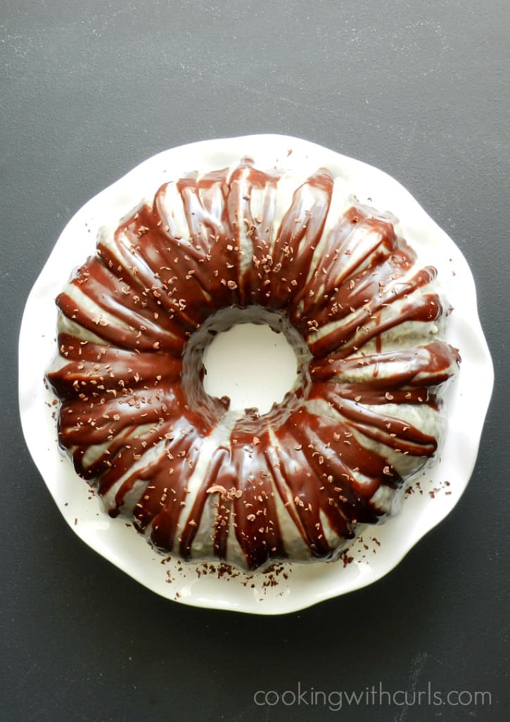 Peppermint Mocha Cocktail Cake