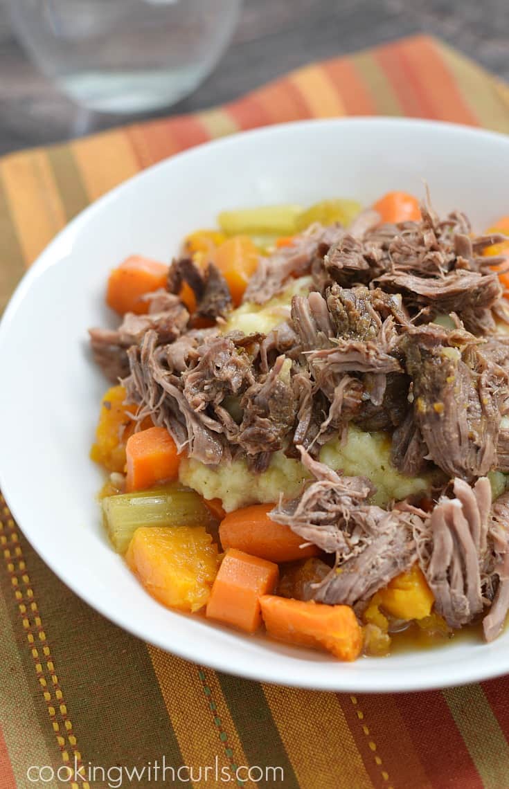 This tender and delicious Simple Pot Roast with Carrots and Squash is sure to be a crowd pleaser.