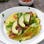 This Whole 30 Breakfast Burrito is so delicious, you won't even miss the tortilla | cookingwithcurls.com