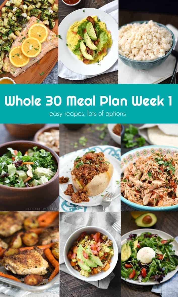 Whole 30 Meal Plan Week 1